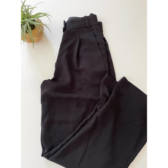 Babaton Black Wide-Leg Trousers - Picture 5 of 7